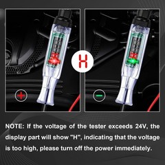 Pack-1 Automotive Test Light Digital LED Circuit Tester, DC 3V/6V/12V/24V