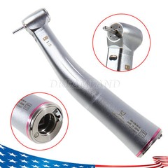 Dental 1:5 Electric Fiber Optic LED Contra Angle Red Ring Fit NSK Ti Max X95L