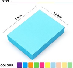 30 Pads Post It Notes 10 Colors 1.5 x 2 Inches Small Post It Notes 100 Sheets