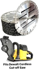 9″ Diamond Blade fits Dewalt 9 in. Cordless Brushless Cut-Off Saw (10 pack)