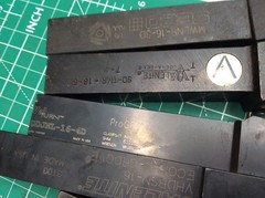 Valenite Carboloy ++ 15 pcs Various 1″ Lathe Tool Holders See Photos Used (15)