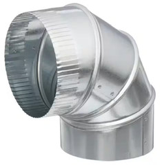 Master Flow12 In 90-degree Round Adjustable Elbow Flexible Duct Galvanized Steel