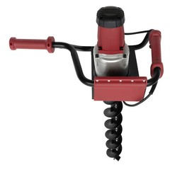 192rpm Powerful Electric Corded Digger Post Hole Auger 2 Drill Bit 1500W 1.6HP