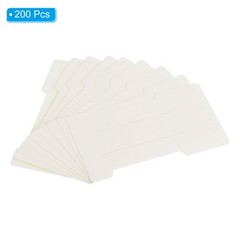 200Pcs Hair Clip Display Cards Paper Cardboard Hair Bow Holder White