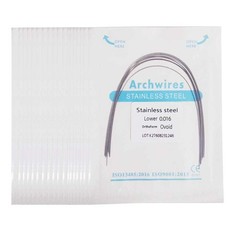 Dental Orthodontic Stainless Steel Round Arch Wire Ovoid Form 50 packs