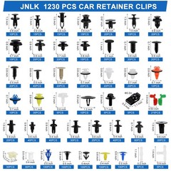 1240PCS Car Retainer Auto Fasteners Body Plastic Trim Clips Pin Rivet Bumper Kit