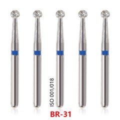 97Types Dental Diamond Burs FG 1.6mm for High Speed Handpiece 5Pcs/pack Drill ns