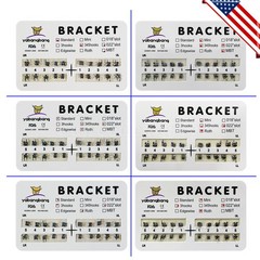 10 Packs Dental Orthodontic Metal Bracket Braces Mini Standard Roth/MBT 345Hook