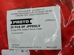 (QTY 100) Proto PPE Caddy Glove Holders Orange & Black JPPEGLV Easy Open