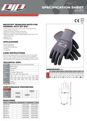 ATG 34-874 MaxiFlex Ultimate Grip Coated WORK GLOVES 12 pair XL