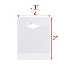 MOOCA 100 pieces of 1.5 x 2-inch plain white velvet 1 1/2″W x 2″H, White