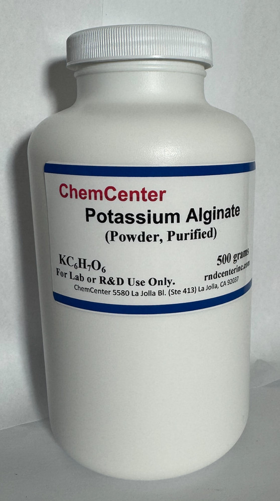 Potassium Alginate, Powder, Purified, 500 grams ( 1.1 lb. )