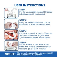 1Set Dentures Veneers Tooth,Dental Care Kits for 1 Count (Pack of 1), white
