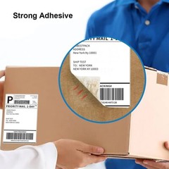 500 4×6 Fanfold Direct Thermal Shipping Labels for Zebra, Rollo, MUNBYN Printers