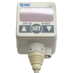 SMC ZSE40F-T1-22L Digital Vacuum Switch NPN, -100.0~100.0kPa, 12-24VDC, 1/8″ NPT