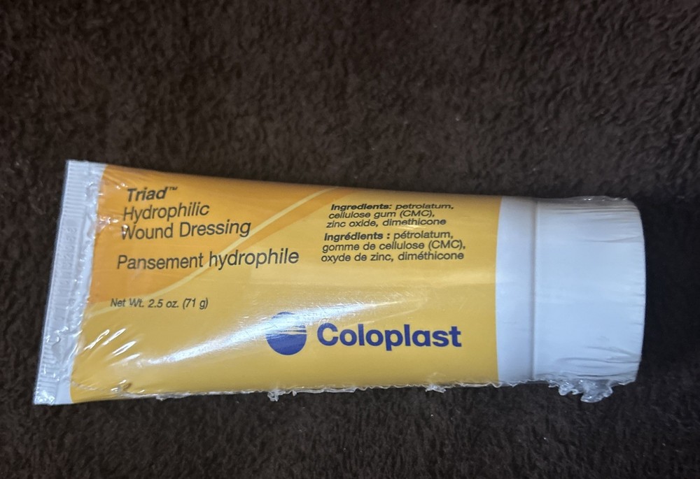 Coloplast Triad Hydrophilic Paste Wound Dressing 6 oz Zinc Oxide Sterile Sealed