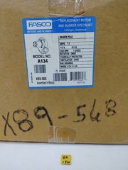 Fasco A134 Inducer Fan Motor 70219408