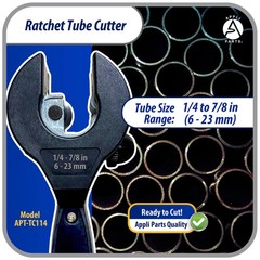Appli Parts APT-TC114 Ratcheting Tube Cutter 1/4 to 7/8 in (6 to 23 mm) for Copp