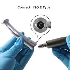 NSK Ti-MAX X95L Style Dental 1:5 LED Fiber Optic Contra Angle Handpiece Red Ring