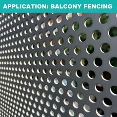 20GA 11.8″x11.8″ Round Hole 304 Stainless Steel Perforated Sheet