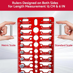 55 Nut and Bolt Thread Checker Thread Checker Standard and Metric