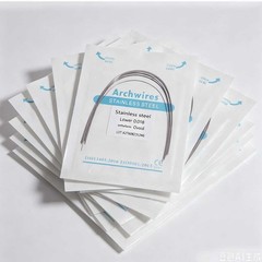 Dental Orthodontic Stainless Steel Round Arch Wire Ovoid Form 50 packs