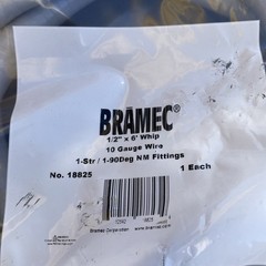 Bramec 6 Ft 1/2 In 10/3 Flexible Air Conditioning Whip Wire Mini Split 28829