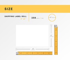 ZEBRA / ELTRON 4 x 6 (4″ x 6″) Direct Thermal Shipping Labels – (1) Roll of 250