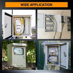 12″-24″ Waterproof Electrical Box IP66, Titanium Steel, Lockable, Rust-Resistant