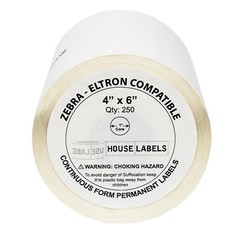 ZEBRA / ELTRON 4 x 6 (4″ x 6″) Direct Thermal Shipping Labels – (1) Roll of 250
