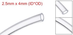 Silicone Tubing 2.5mm ID x 4mm OD 16.4Ft Long Flexible Pure Silicone Hoses