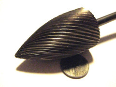 Vintage Very Large Cone Shaped Carbide Burr 1″ To A Point Good Condition
