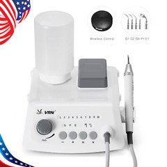 USA Dental Ultrasonic Scaler fit EMS Cavitron + LED Handpiece+Tips+Bottle VRN-A8