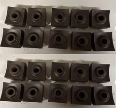 50pcs Mulcher Teeth For Chinese Forestry Mulcher (FUTURE,GIYI,RAYTREE) 35*35-M12