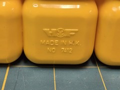 VTG HOF Yellow Modular Plastic Desk Organizer 5 Storage Drawers #7412 Hong Kong