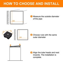 4Pcs 1.5″x1.5″ Caster Insert with Thread Square M8 Thread for Furniture