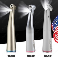 Dental Fiber Optic LED 1:1/1:5/1:4.2 45° Increasing Contra Angle Handpiece YB