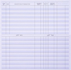 24 PCS Check Registers for Personal Checkbook, Easy to Read Checkbook Register