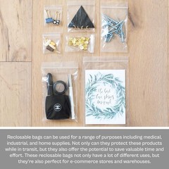 1000 ZIP SEAL BAGS 2″ x 3″ CLEAR 2 MIL PLASTIC RECLOSABLE TOP LOCK MINI BAGGIES