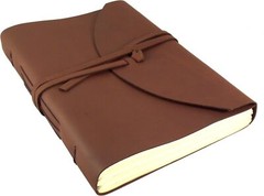 Large 9×12 Inch Rustic Leather Journal with Strap Closure by Rustic Ridge
