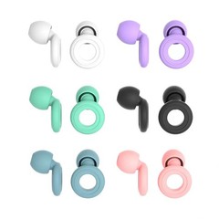 NEW Reusable Silicone Ear Plugs Noise Blocking Earplugs For Sleep, Study & Work