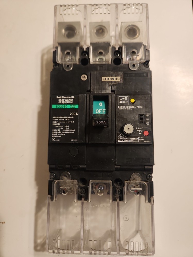 Fuji EG203C 3P 200A Circuit Breaker – Warranty & Free Shipping