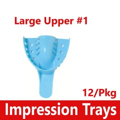 Dental Impression Trays Perforated Plastic Disposable (CHOOSE SIZE) 12 Trays/Bag