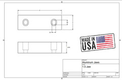 10 PACK=20 Pcs 6″x2″x1″ Machined Alum Reversible Soft Jaws Kurt 6″Vise USA
