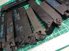 Valenite Carboloy ++ 15 pcs Various 1″ Lathe Tool Holders See Photos Used (15)