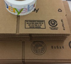 eBay Branded Shipping Shipping Supplies Starter Kit Boxes Tape Tissue Paper Lot