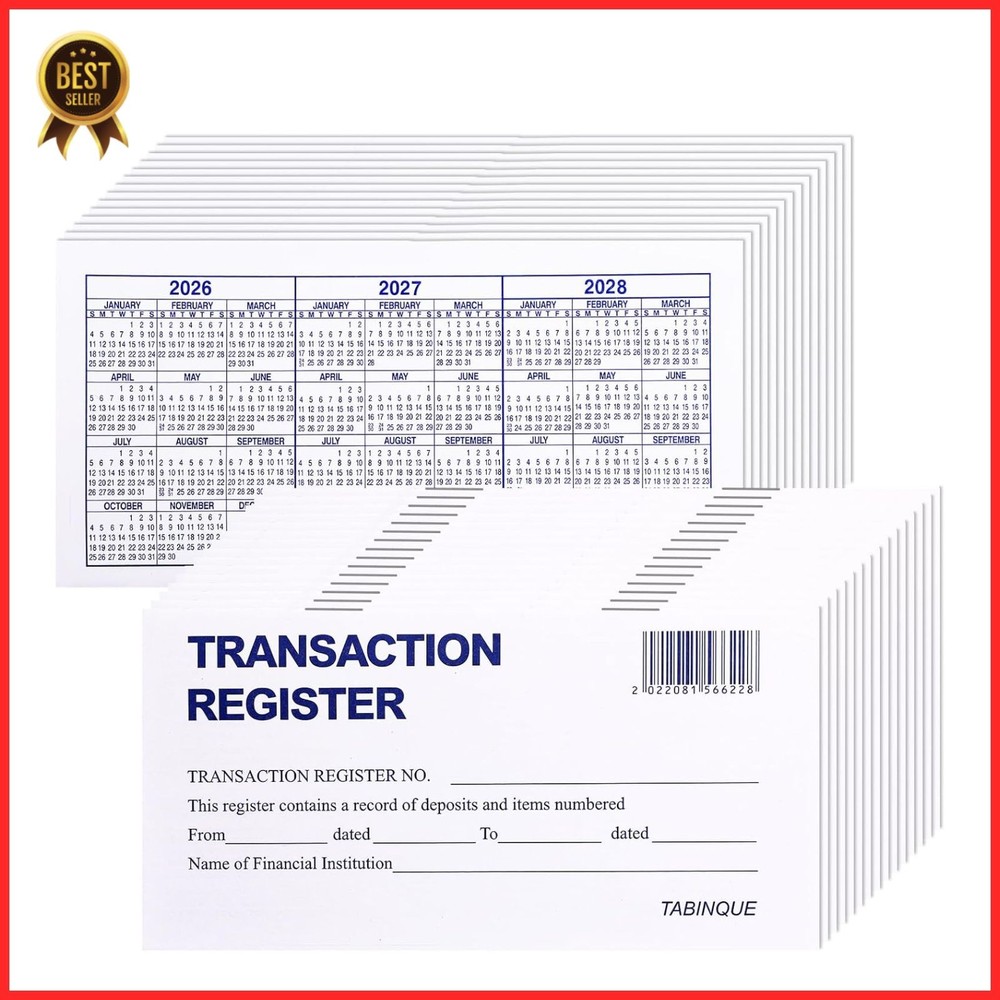 24 Pack Checkbook Registers Personal Finance Ledger Book