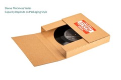 7″ 45 RPM Vinyl Record Mailers (NOT for 12″ LPs), 7.5″ x 7.5″ x 1.1″ Thin Kra…