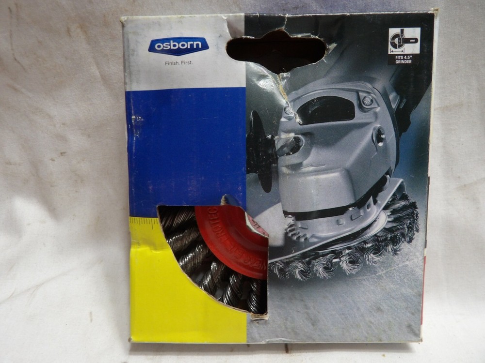 Osborn 4″ Knot Wire Wheel .020 Steel 5/8 – 11 #99092 20,000 rpm