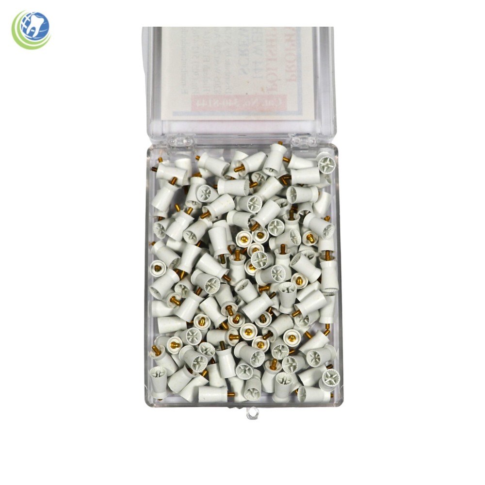 Dental Polishing Prophy Prophylaxis Cups Screw On Webbed Silicone 144pc/Box